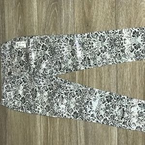 Pattered Cream Jeans